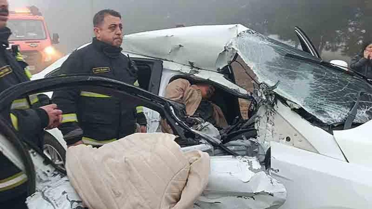 Burdur'da Siste Zincirleme Trafik Kazası: 1 Ağır Yaralı