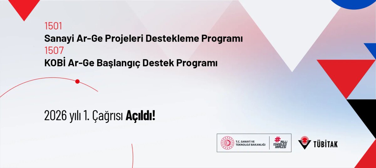 1501-Sanayi Ar-Ge Destek Programı ve 1507-KOBİ Başlangıç Duyurusu