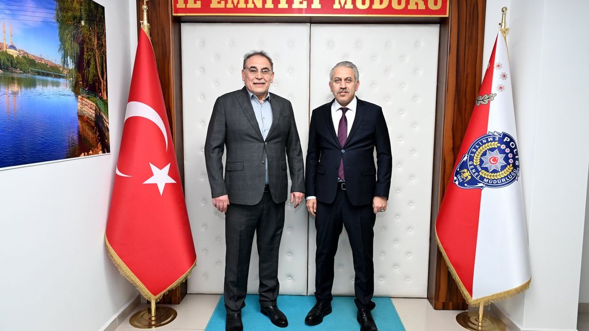 Yücel Menekşe, İl Emniyet Müdürü Serkan Karaman'ı Ziyaret Etti