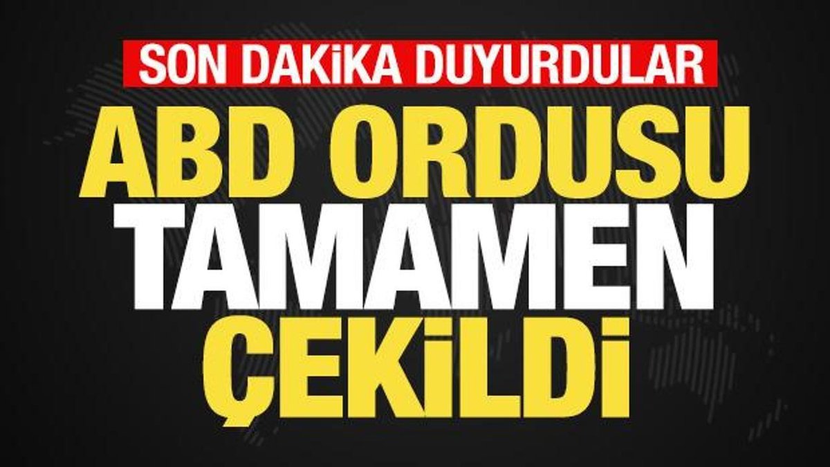 Irak'tan Acil Açıklama Geldi! ABD Askerleri Tümden Geri Çekildi
