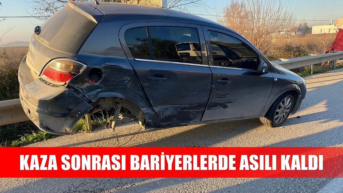 Kaza Sonrası Bariyerlere Takılı Kaldıktan Sonra