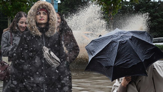 Şiddetli Kar Ve Yağmur Geliyor! Meteoroloji Saat Belirtti: Fırtına Ve Uyarı! 23 Şehir İçin 'Sarı' İkaz
