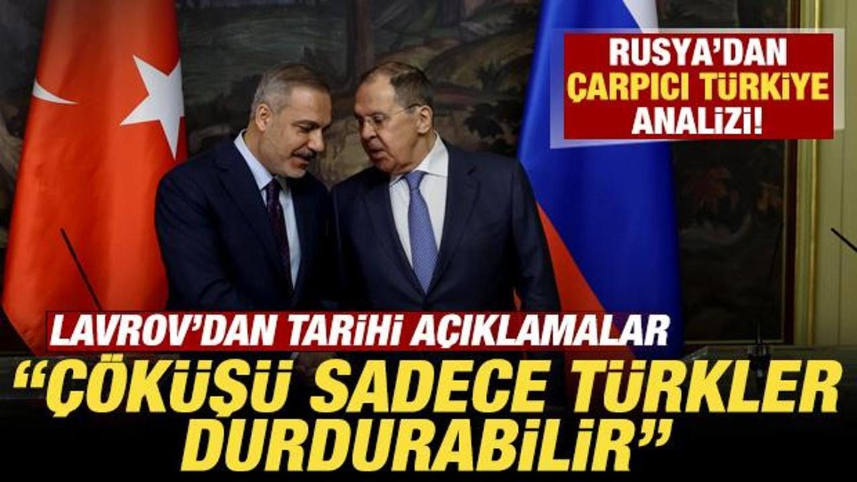 Rusya'dan Dikkat Çeken Türkiye Değerlendirmesi! Lavrov'dan Önemli Mesaj: Sadece Türkler Engel Olabilir