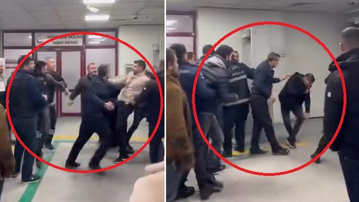 Diyarbakır Hastanesi Acil Servisinde Bıçaklı Ve Yumruklu Kavga