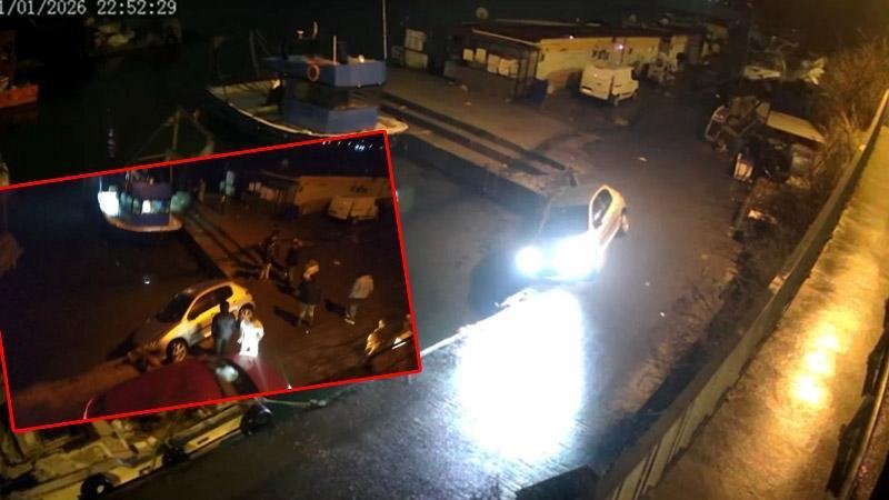 Sarıyer'de Denize Düşen Araçta İkinci Kaza Görüntülendi