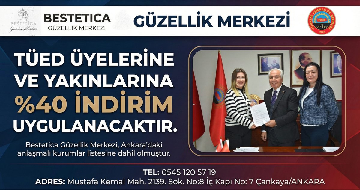 Bestetica Güzellik Merkezi'nden TÜED Üyelerine %40 İndirim Fırsatı