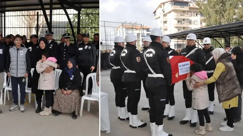 Kalp Krizine Kurban Giden Polisin Cenazesinde Duygusal Anlar