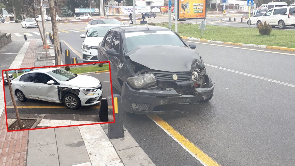 Şanlıurfa'da İki Araç Birbirine Çarptı!