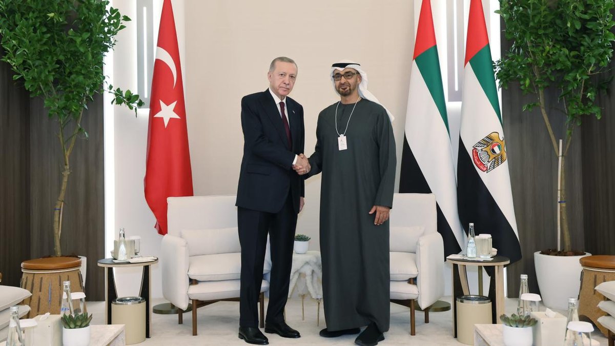Cumhurbaşkanı Erdoğan, BAE Lideri Al Nahyan İle Buluştu