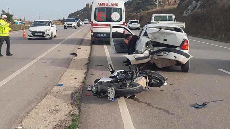Balıkesir'de Farklı İki Kaza Sonucu İki Motosikletli Yaralandı