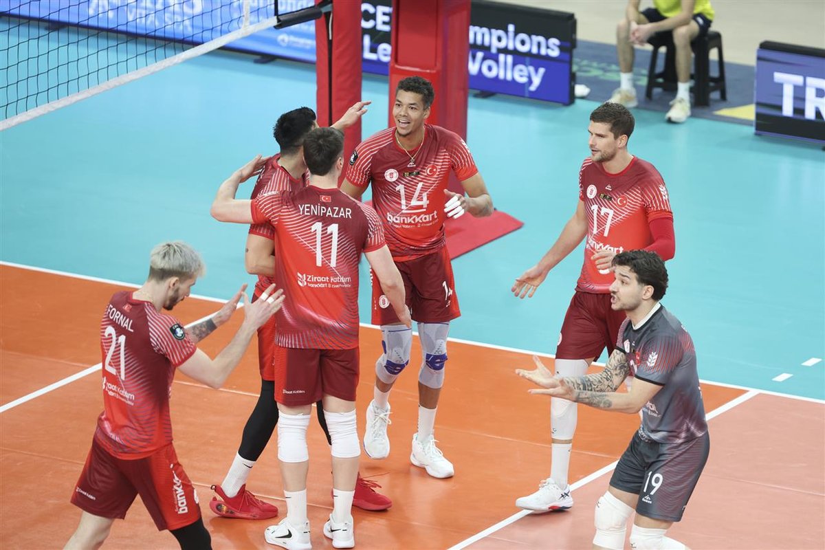 Ziraat Bankkart, Trentino Itas'ı 3-1'lik Skorla Yendi