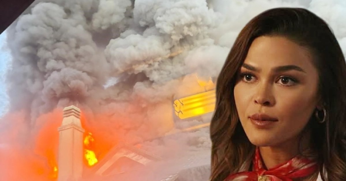 Aslıhan Karalar Ölümden Kurtuldu! Ünlü Oyuncunun Riva'daki Evi Alevlere Teslim Oldu