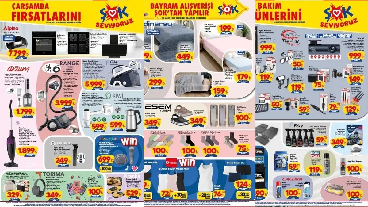 Bayramda Kaçırılmayacak Fırsatlar! Şok Katalog 24 Mart’a Dek Geçerli