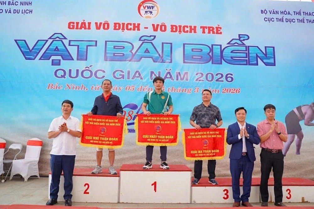 Thanh Hoa'nın Güreş Ekibi, Ulusal Şampiyonada Etkileyici Bir Performans Sergiledi.