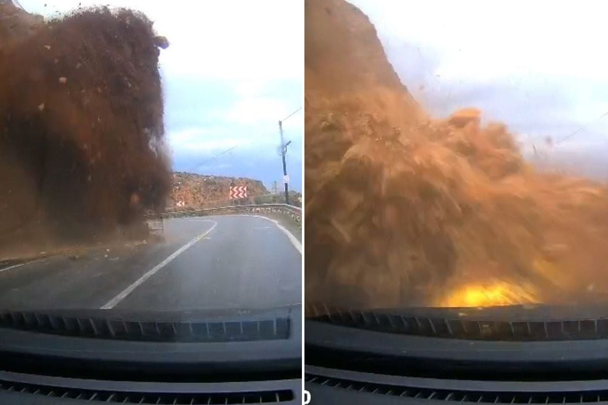 Heyelan Aracını Nasıl Yuttu? Olay Sadece 3 Saniye Sürdü!