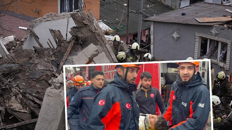 Son Gelişmeler: Fatih'te İki Yapı Yıkıldı, Kurtarma Faaliyetleri Devam Ediyor