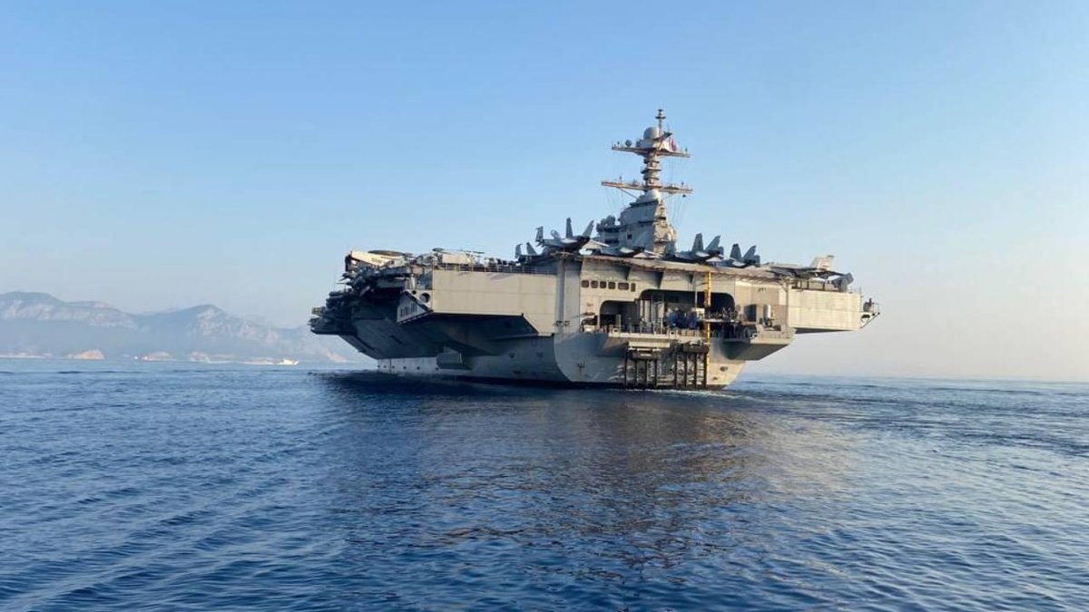 ABD, USS Gerald R. Ford Uçak Gemisinin Yunanistan'da Tamir Edildiğini Duyurdu