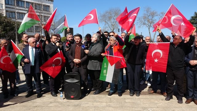 Ordu'da Sivil Toplum Örgütleri, İsrail ve ABD'ye Karşı Bir Araya Geldi