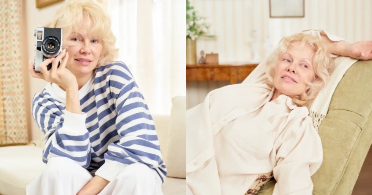 Pamela Anderson, Yapay Zeka Karşıtı Moda Projesinde Doğal Haliyle Poz Verdi