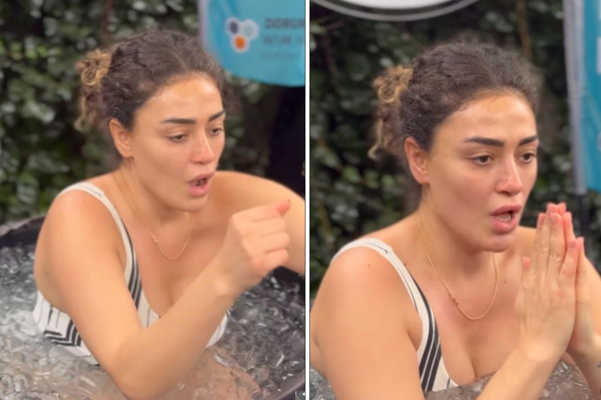 Dilan Çıtak Tatlıses Buzlu Suya Cesurca Davet Yaptı