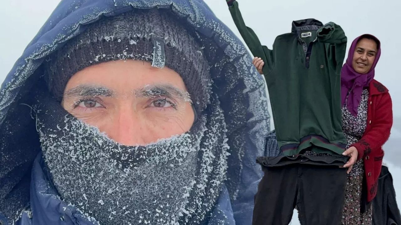 Sibirya soğukları Türkiye’yi dondurdu: Saçlar, kirpikler, çamaşırlar kısa sürede donuyor