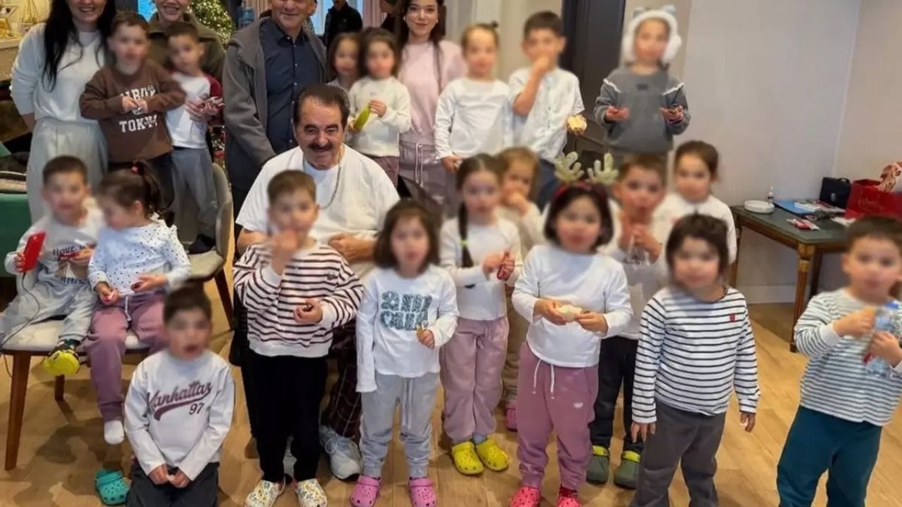 İbrahim Tatlıses, Batum’da firari iş insanını ziyaret etti: 20 çocukla birlikte poz verdi