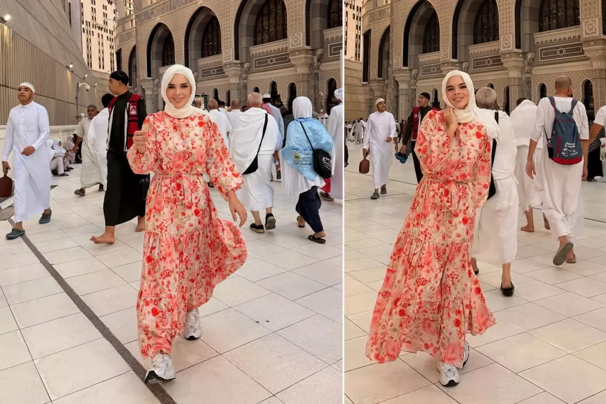 Damla Ersubaşı'nın Umre ziyaretiyle hayranlarını etkiledi.