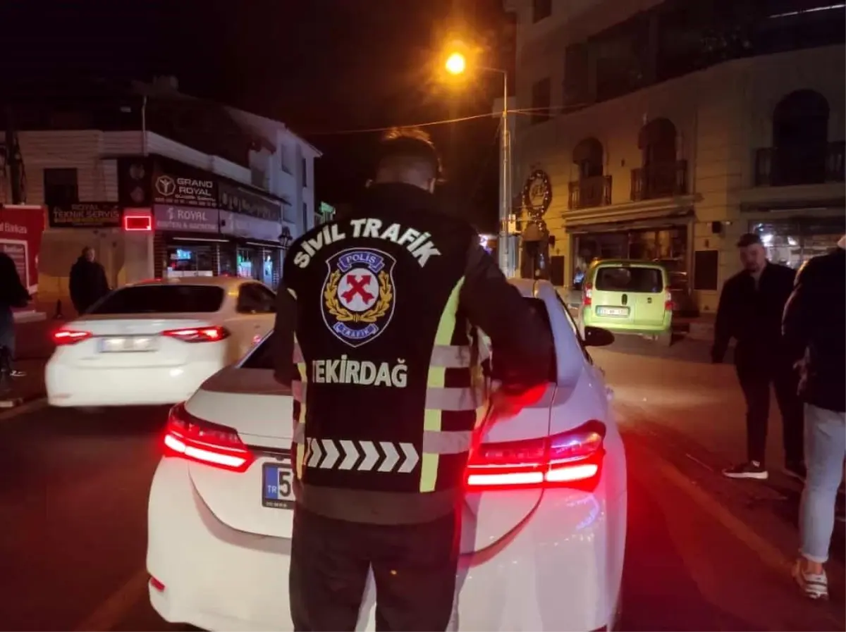 Tekirdağ'da Sarhoş Sürücüye 9 Bin TL Para Cezası
