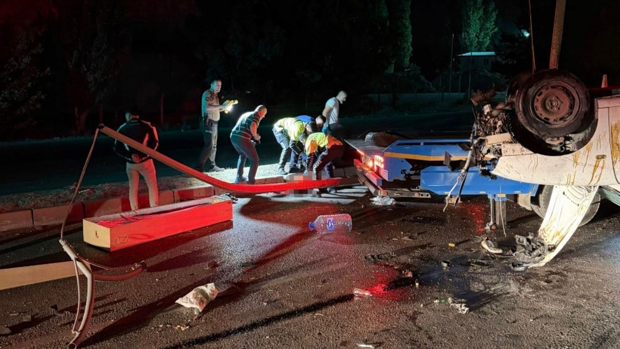 Ankara’da Takla Atan Otomobildeki Sürücü Hayatını Kaybetti