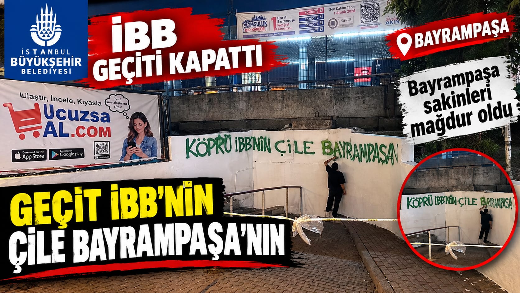 Bayrampaşa’da Alt Geçit Mağduriyeti Vatandaşlar Alternatif Geçiş İstiyor