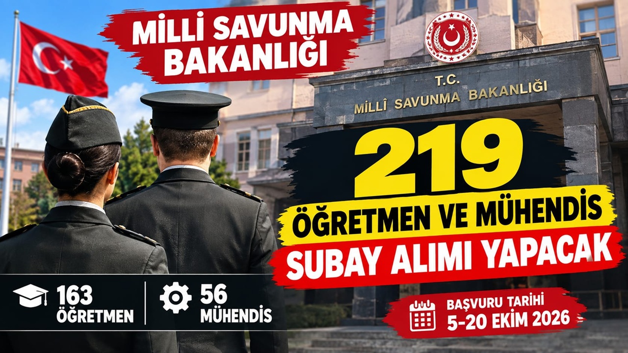 MSB 219 Muvazzaf Subay Alımı 2026 Öğretmen ve Mühendis Başvuruları