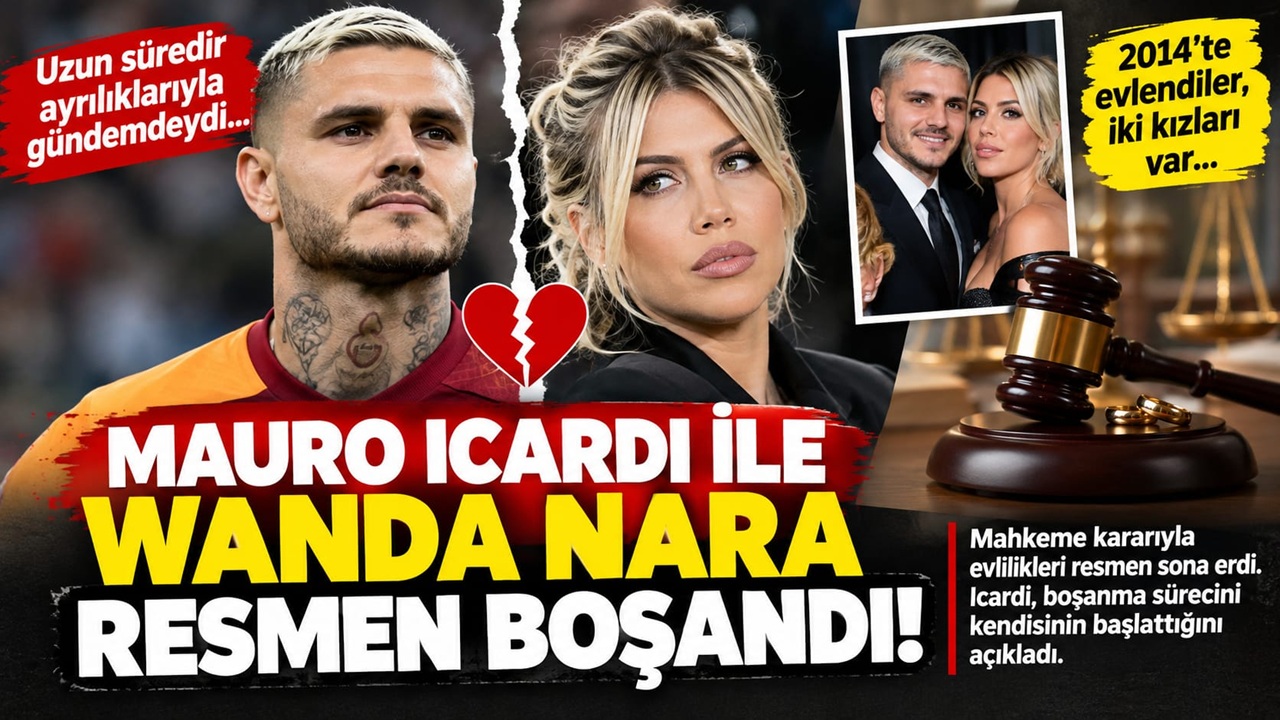 Mauro Icardi ile Wanda Nara resmen boşandı