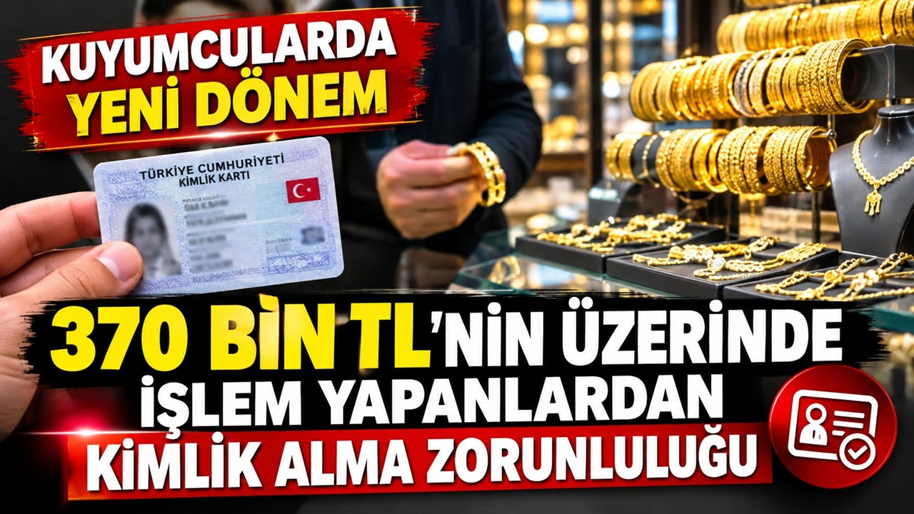 Kuyumcularda 370 Bin TL Sınırı Değişti! Altın Alışverişinde Kimlik Dönemi