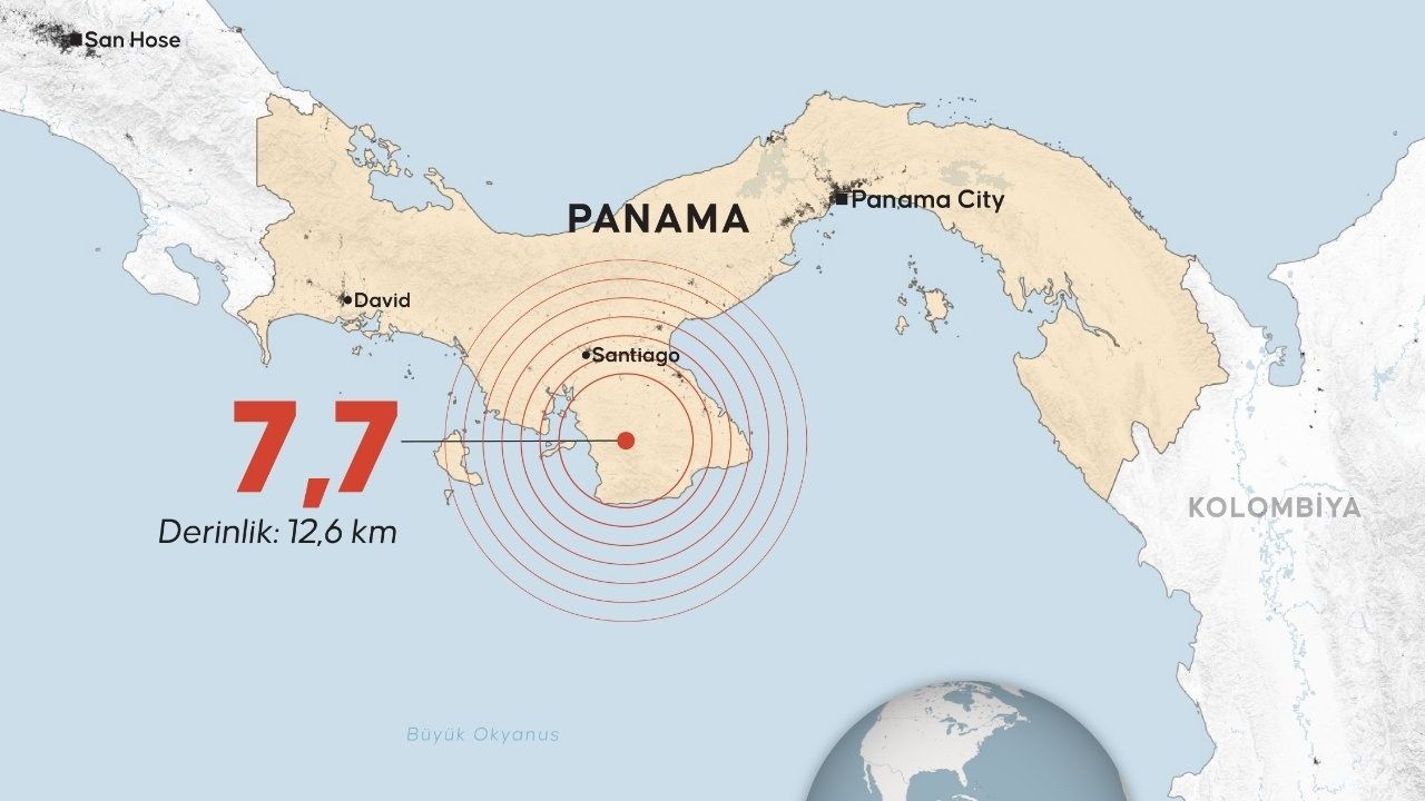 Panama’da 7,7 büyüklüğünde deprem! Tsunami uyarısı yapıldı