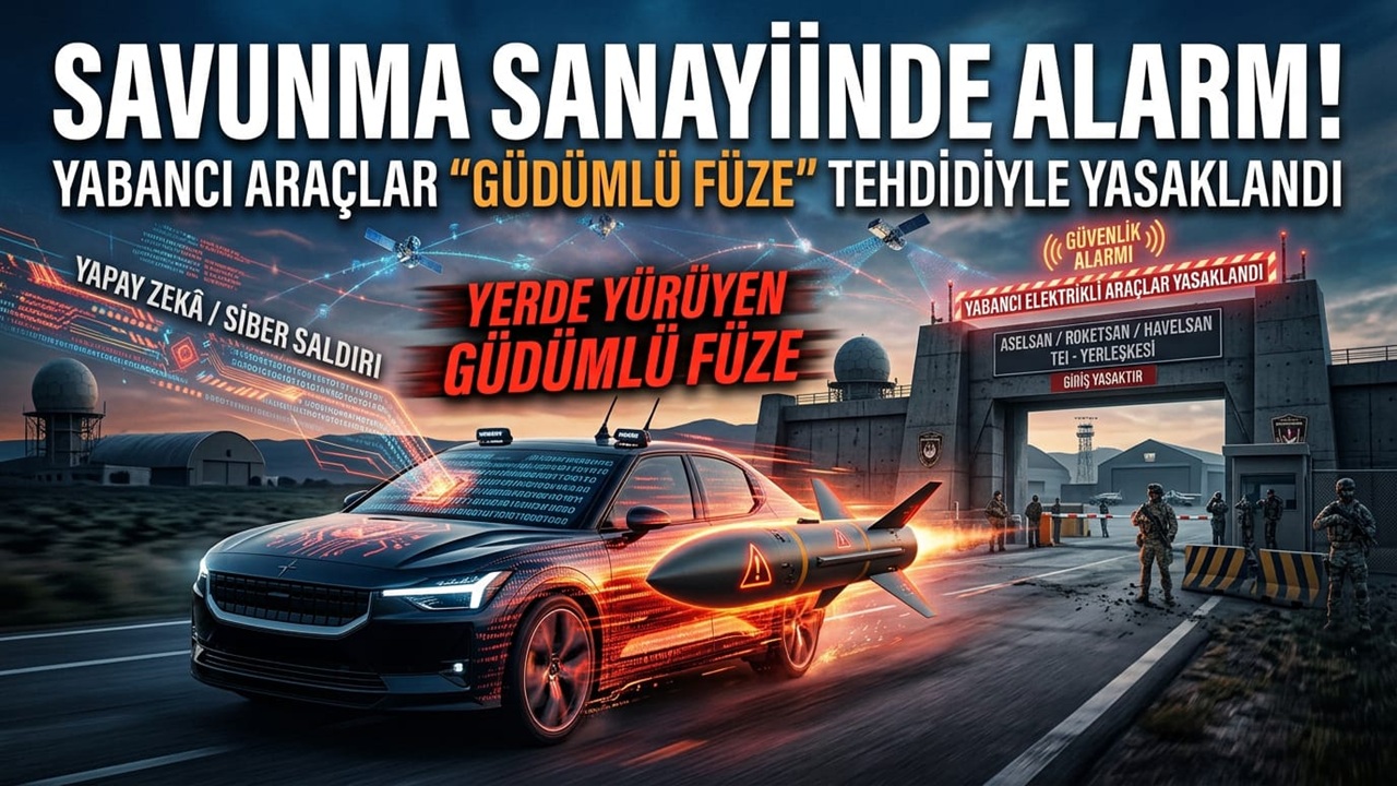 Savunma Sanayiinde Güvenlik Alarmı Yabancı Elektrikli Araçlara Kampüs Yasağı