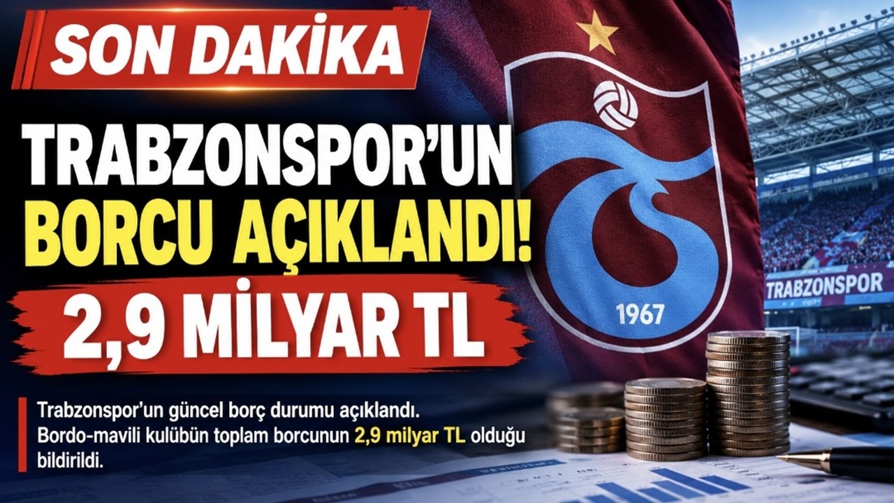 Trabzonspor’un Borcu 2,9 Milyar TL Olarak Açıklandı