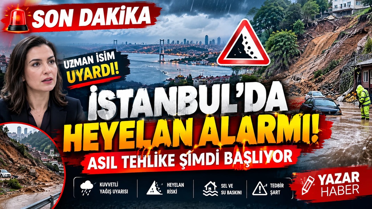 SON DAKİKA | İstanbul’da Heyelan Alarmı! 15 İhbar Yapıldı, Yeni Yağışlar Öncesi Kritik Uyarı