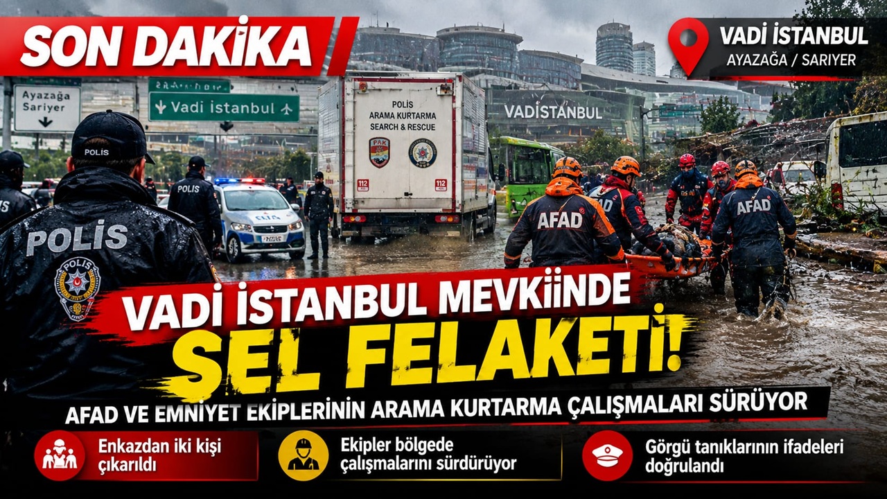 SON DAKİKA | İstanbul Ayazağa’da Sel Felaketinin Ardından Arama Kurtarma Çalışmaları Sürüyor