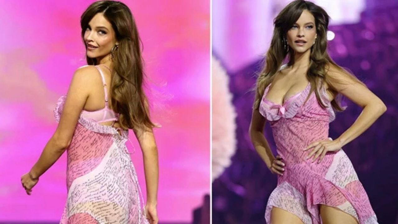 Barbara Palvin doğumdan altı hafta sonra Victoria’s Secret podyumunda