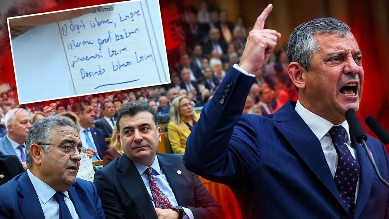 Özgür Özel Konuşurken Yazılan Not Mecliste Gündem Oldu