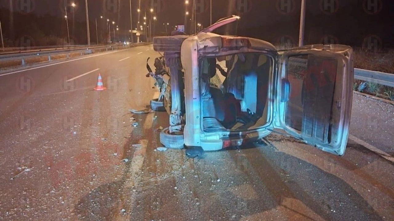 Sakarya’da Feci Kaza: Takla Atan Kamyonetin Sürücüsü Öldü