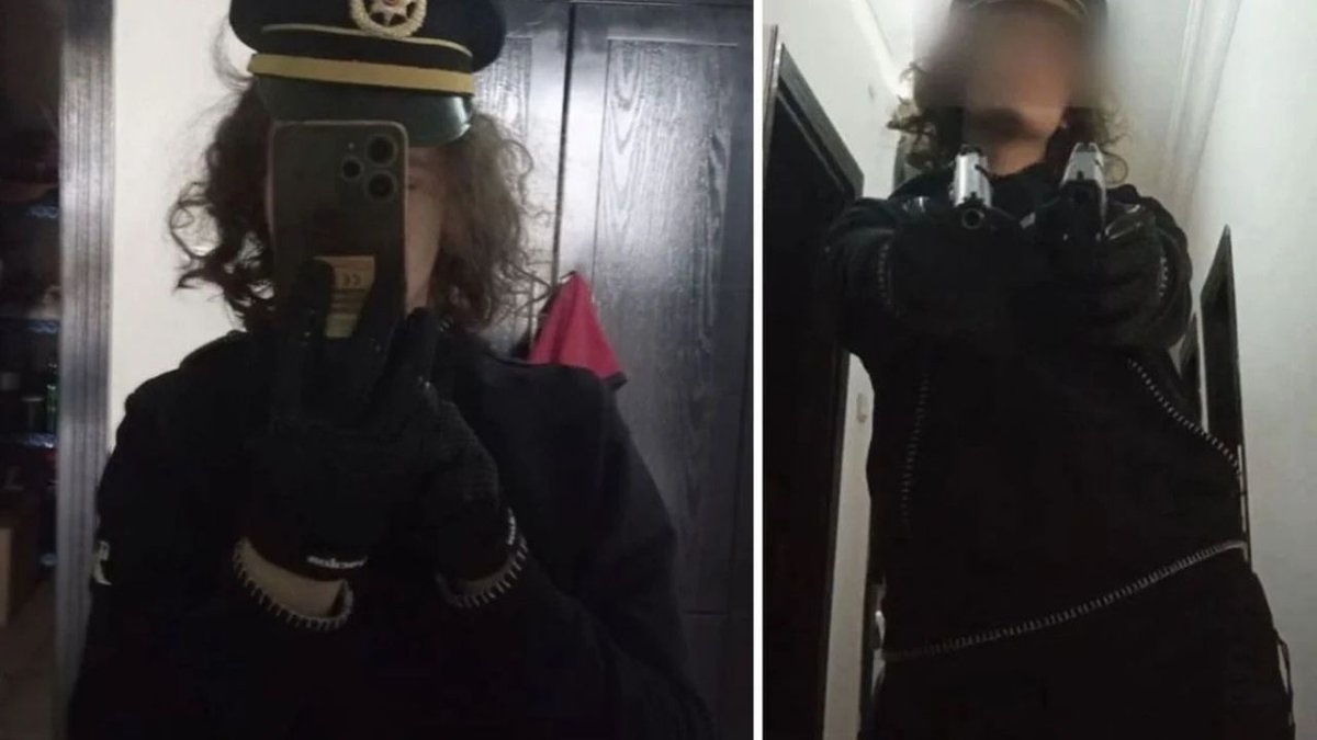 Kahramanmaraş'taki Okul Saldırganının Polis Şapkası ve Silahlarla Verdiği Pozlar Ortaya Çıktı