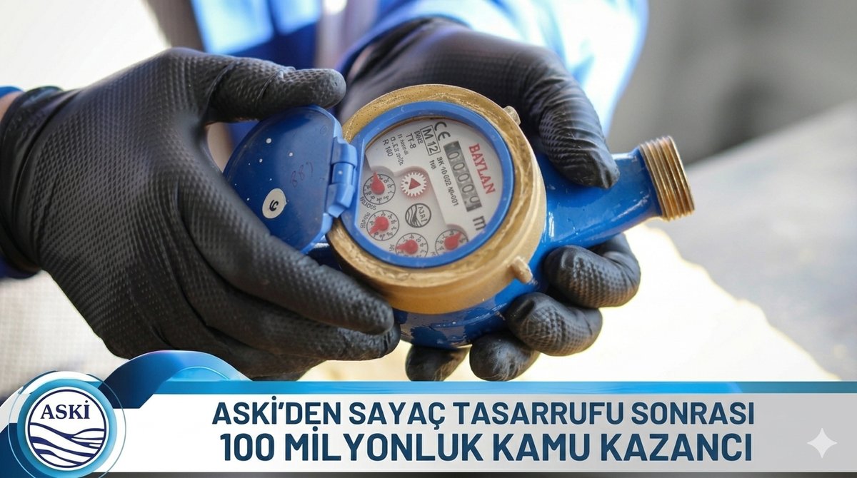 ASKİ’de Sayaç Tasarrufuyla 100 Milyonluk Kamu Kazancı!