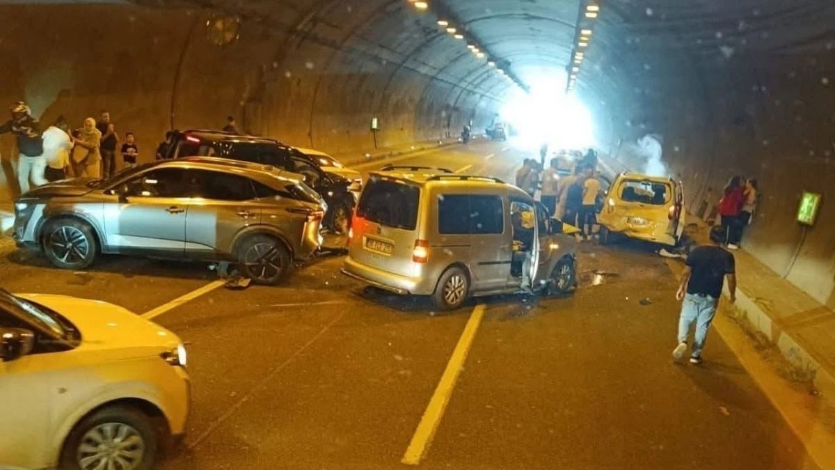 Osmaniye’de Tünelde Zincirleme Kaza: Bahçe-Düziçi Yolunda Trafik Kilitlendi