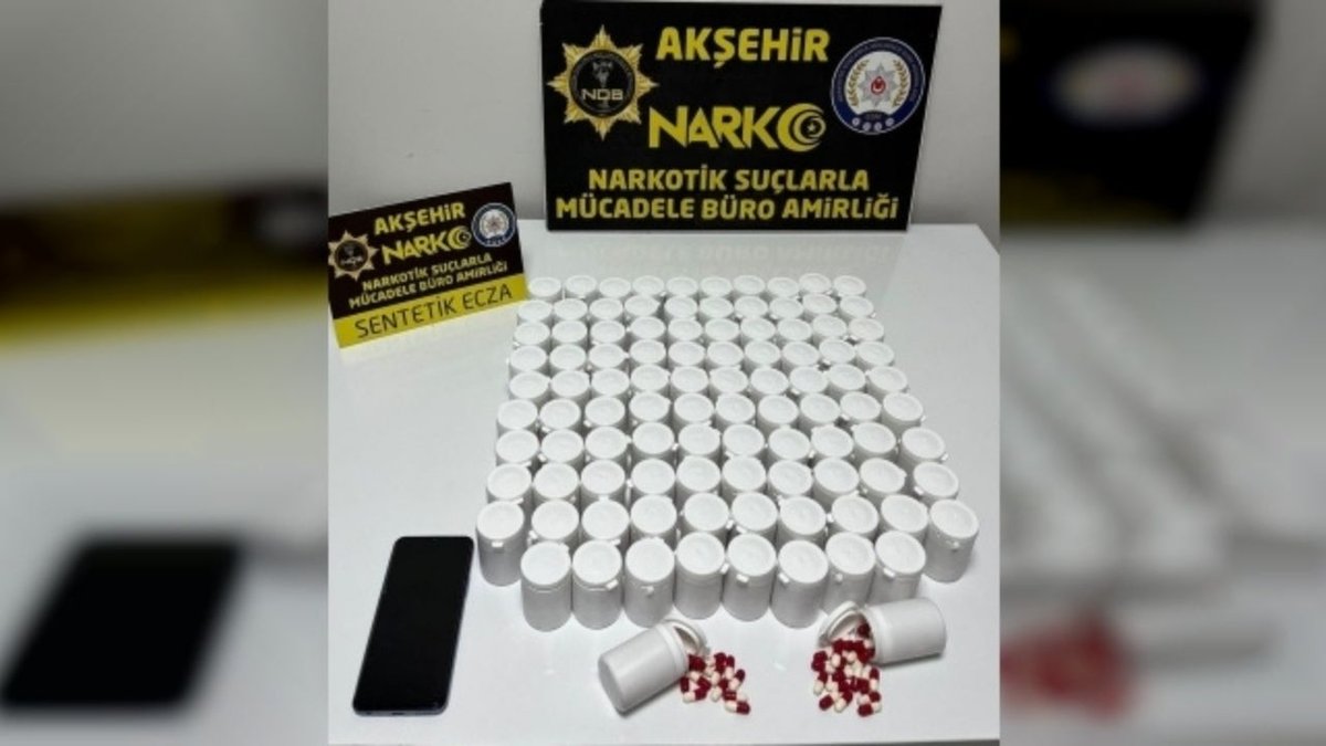 Akşehir’de Otobüste 5 Bin Uyuşturucu Hap Ele Geçirildi
