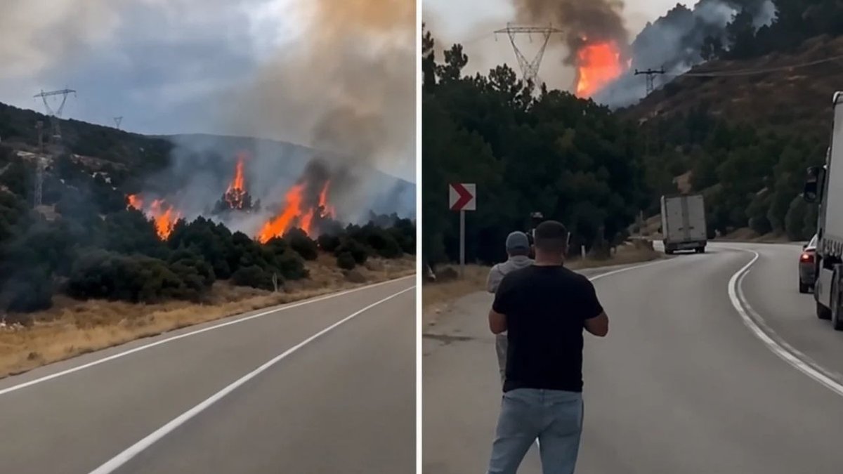 Isparta’da Korkutan Yangın Alevler Ormanlık Alana Sıçradı