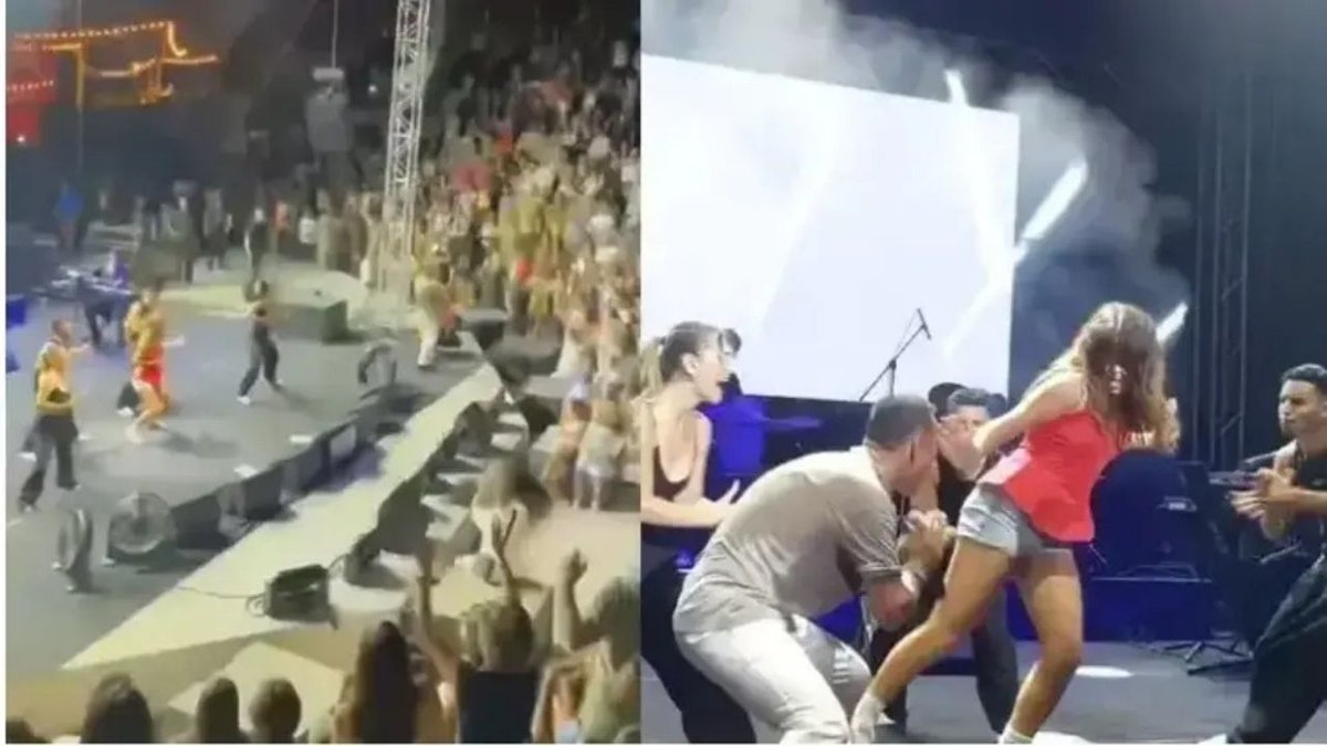 Mustafa Sandal Hayranını Sahneye Davet Edip Birlikte Dans Etti