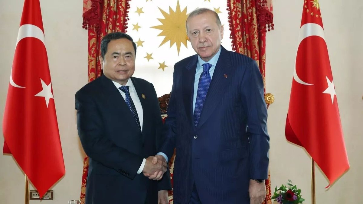 Cumhurbaşkanı Erdoğan, Vietnam Meclis Başkanı Tran Thanh Man’ı Kabul Etti