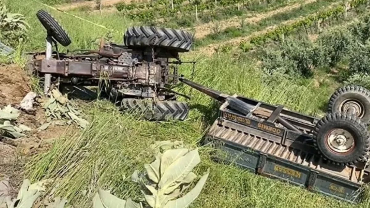 Manisa’da Yol Verme Faciası: Genç Traktör Sürücüsü Uçuruma Düştü