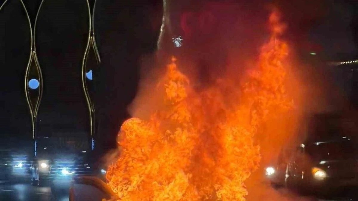 Polatlı’da Seyir Halindeki Otomobil Alev Aldı
